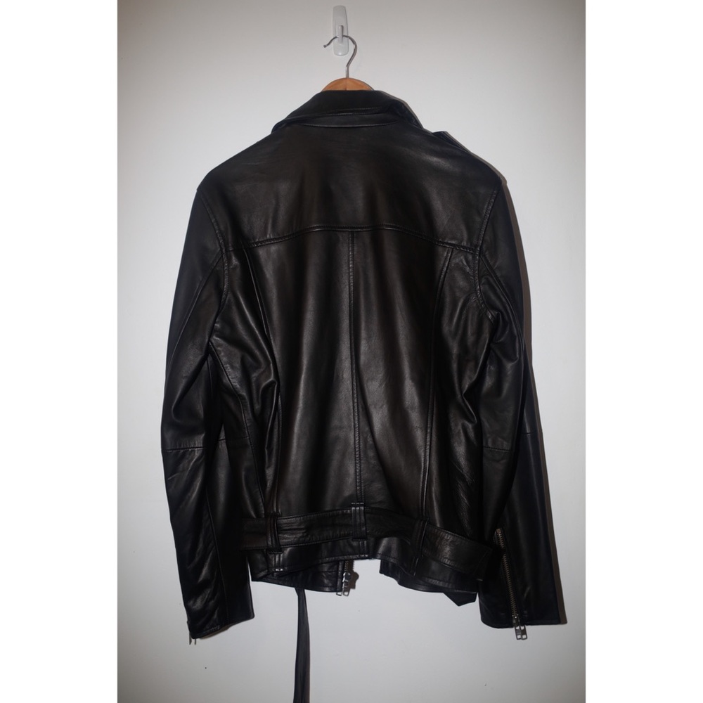 OAK NYC NY Rider Leather Jacket - Picture 2 of 3